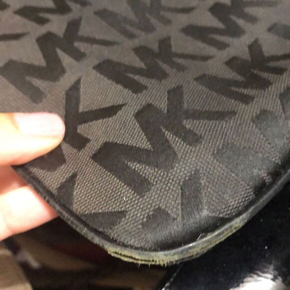 Michael, Michael Kors signature, Crossbody bag, MK logo, brown and black - Picture 4 of 6
